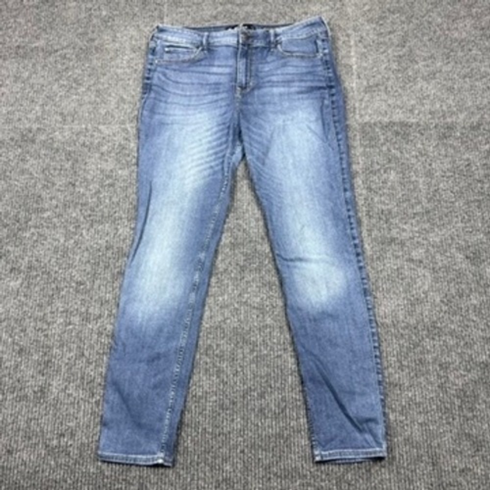 Hollister High-Rise Super Skinny Jeans Medium Wash Blue 15R W32 L30 631430941